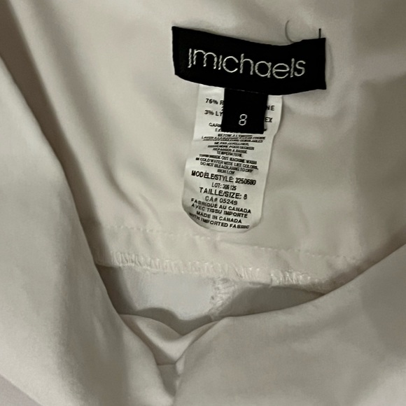 White Pull-On Skimmer Pants - Picture 3 of 3